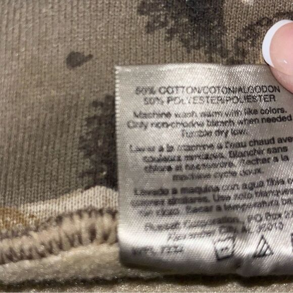 Vintage 90s Camo Trophy Buck Dixie Outfitters Sweatshirt Size Large - Picture 8 of 16